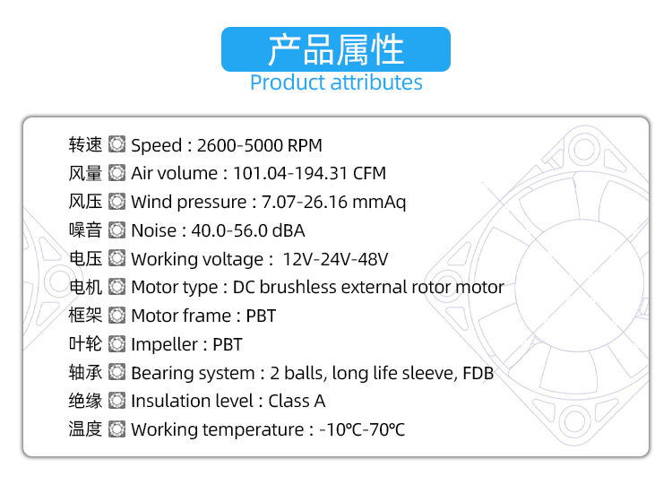 散热风扇参数