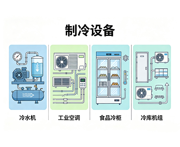 工业制冷散热风扇｜冷水机工业空调冷库机组电控散热风扇方案