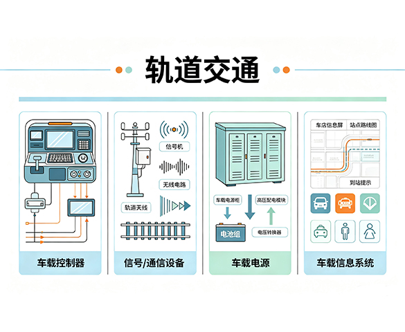 轨道交通散热风扇｜车载控制器信号通信车载电源风扇