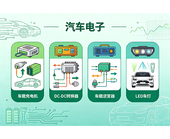 车载电子散热风扇｜OBC车载逆变器DC-DC转换器车灯散热风扇方案