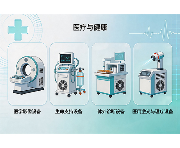 医疗设备散热风扇｜影像诊断生命支持激光理疗静音风扇